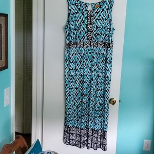 Ruby Road Maxi dress with keyhole front/back